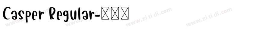 Casper Regular字体转换
